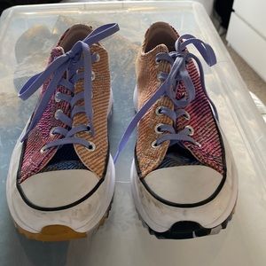 Converse fly knit platform sneaker